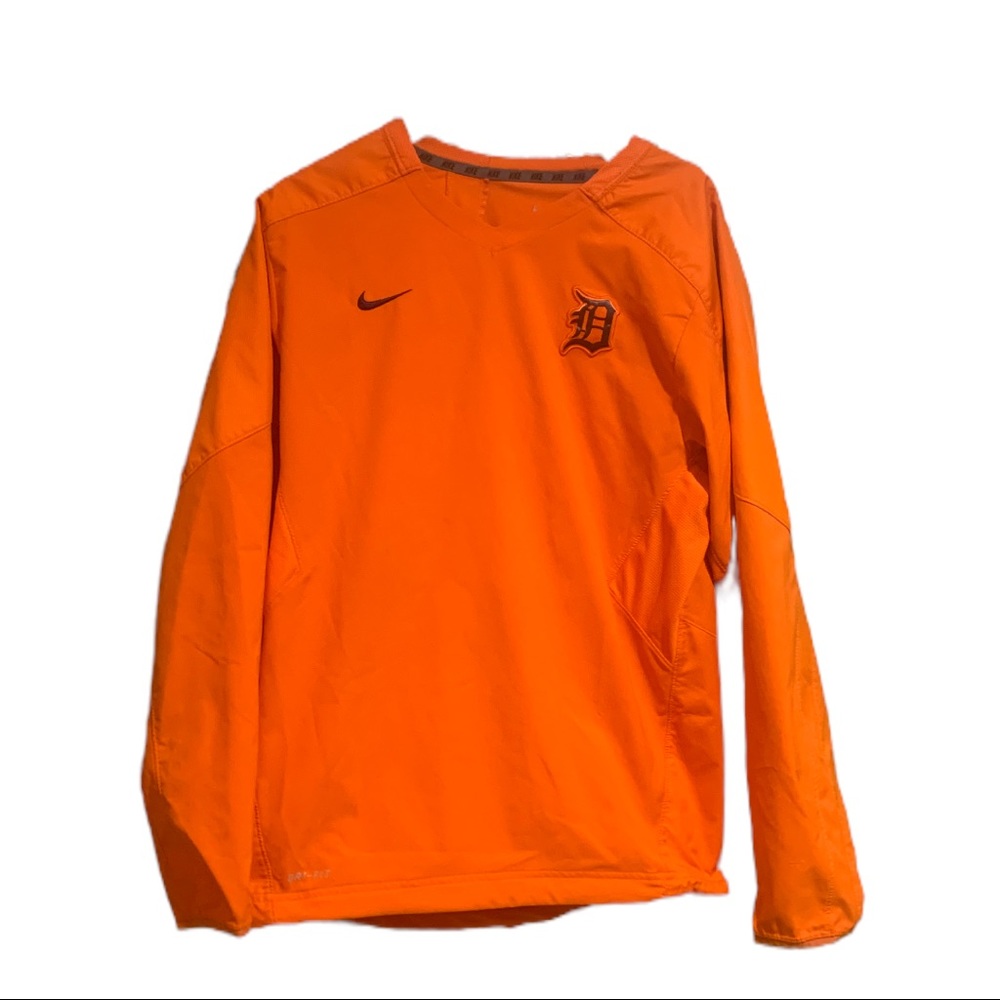 COPY - Nike Detroit Tigers Dri Fit Pull Over light weight jacket
